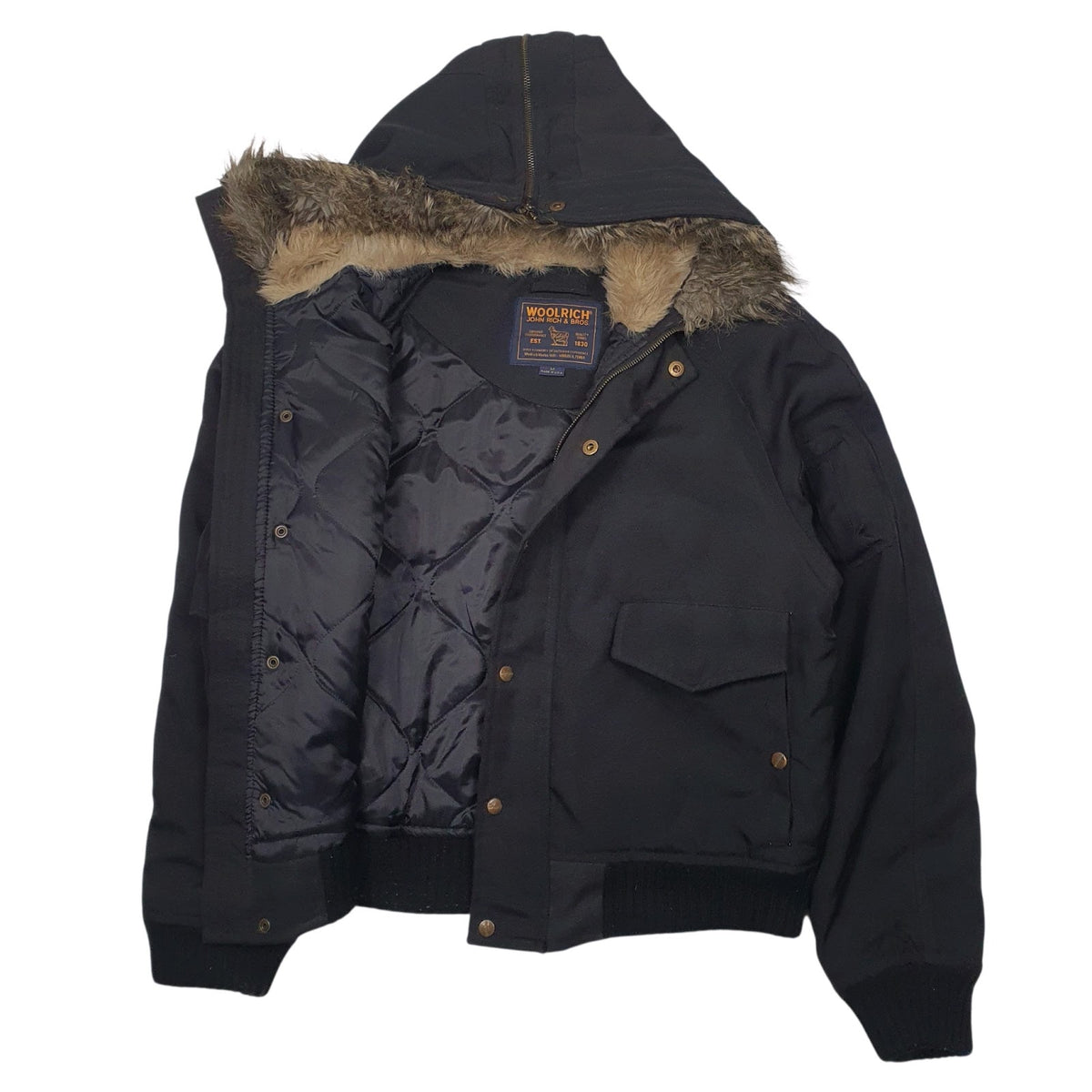 Womens Black Woolrich Vintage Made In USA  Coat