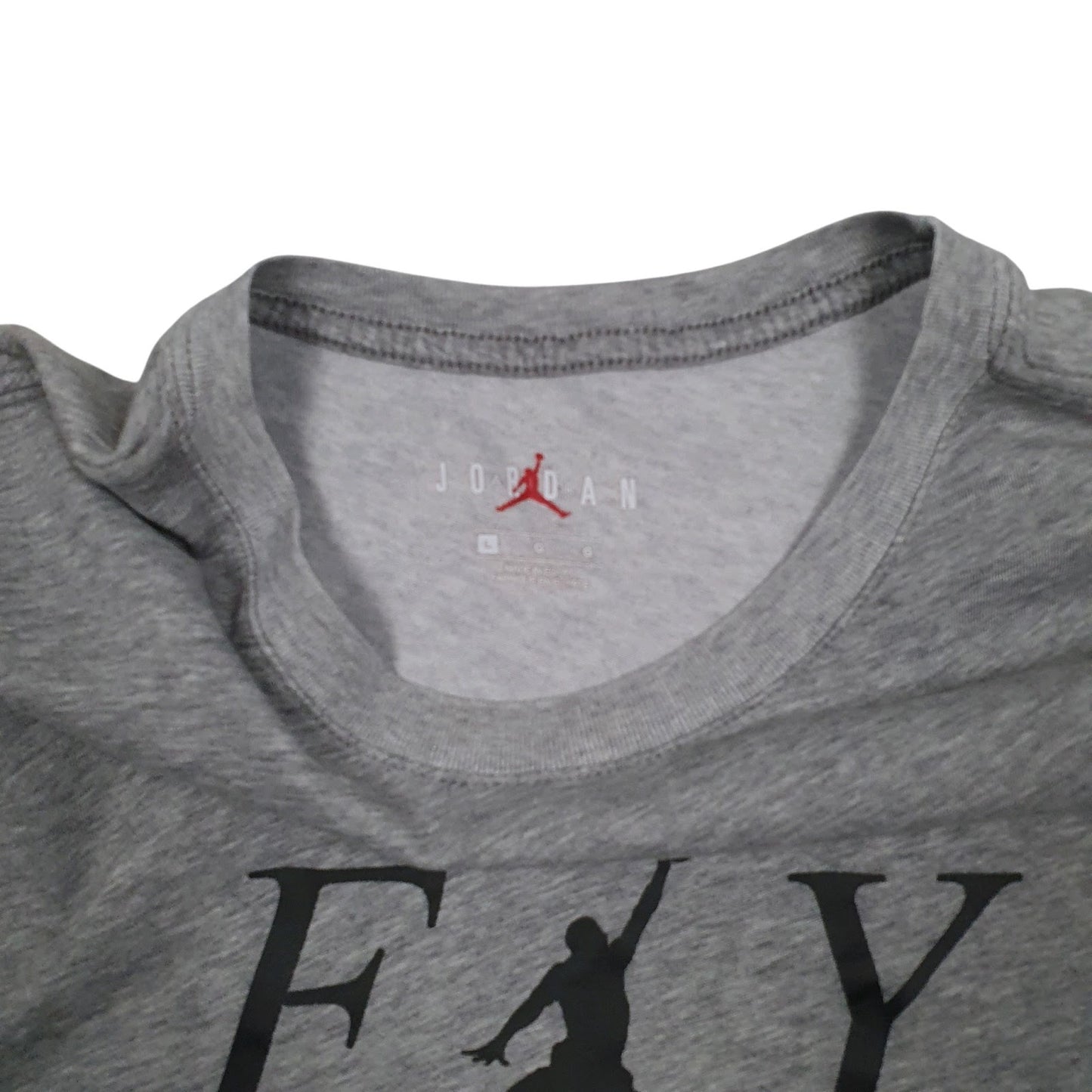 Mens Grey Nike Air Jordan Basketball  T Shirt