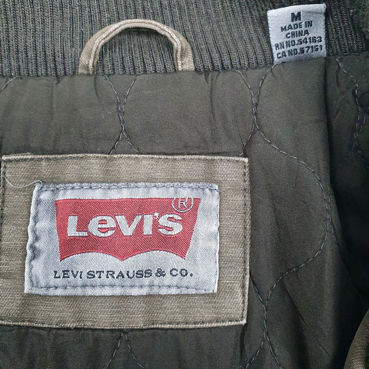 Mens Brown Levis Padded  Coat