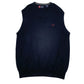 Mens Black Chaps  Vest Jumper