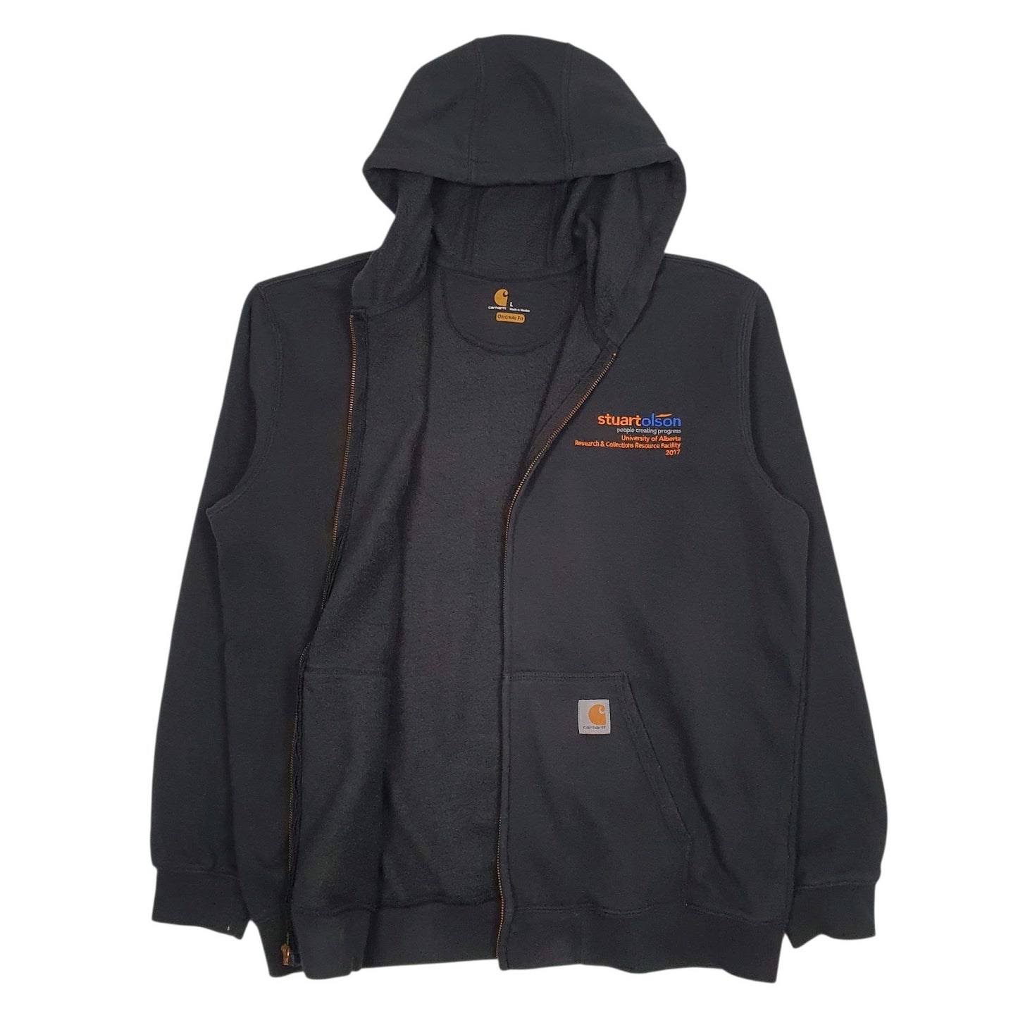 Mens Black Carhartt  Full Zip Jumper