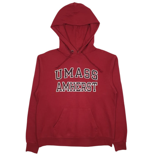 Mens Red Champion Umass Amherst Hoodie Jumper