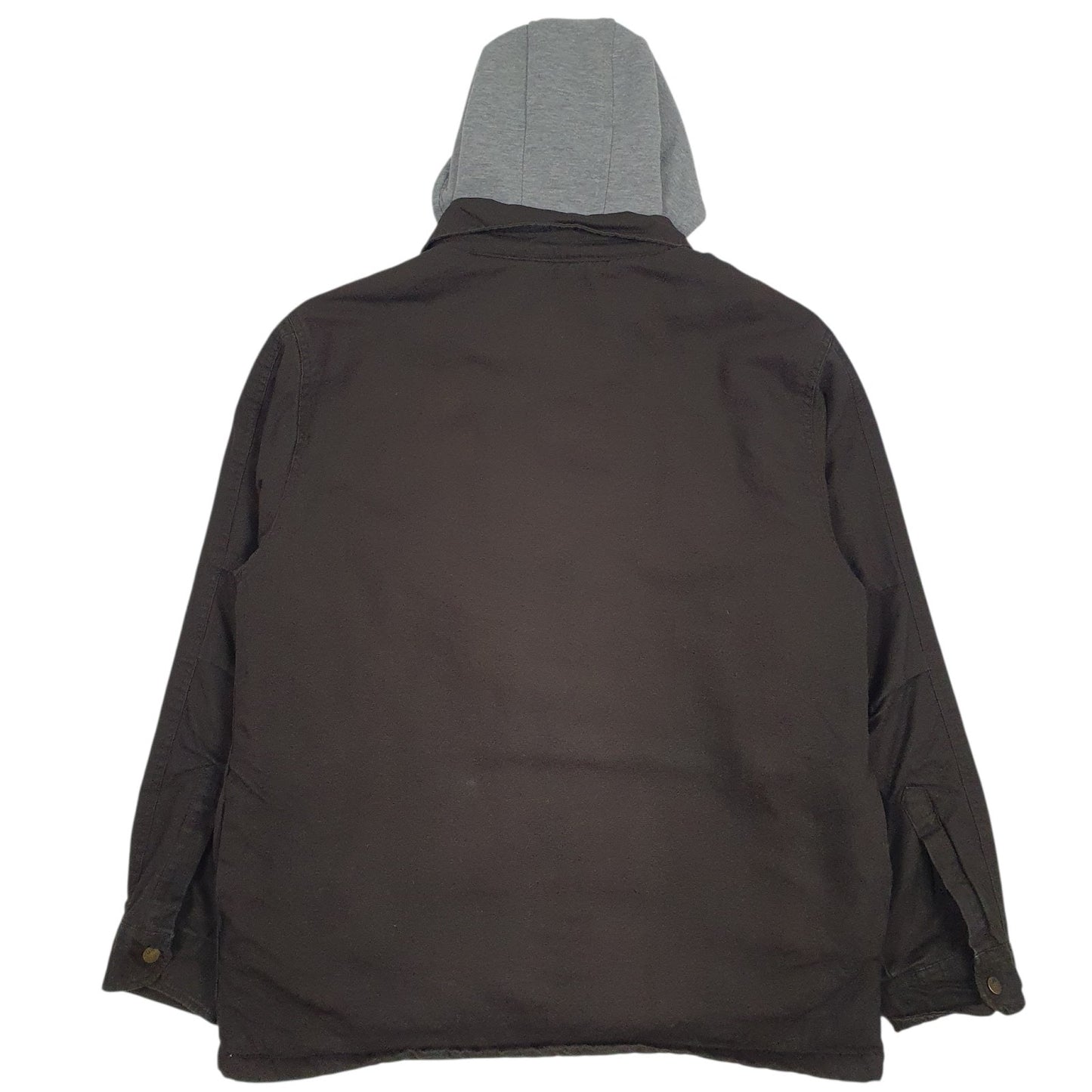 Mens Grey Lee Sherpa Lined  Coat