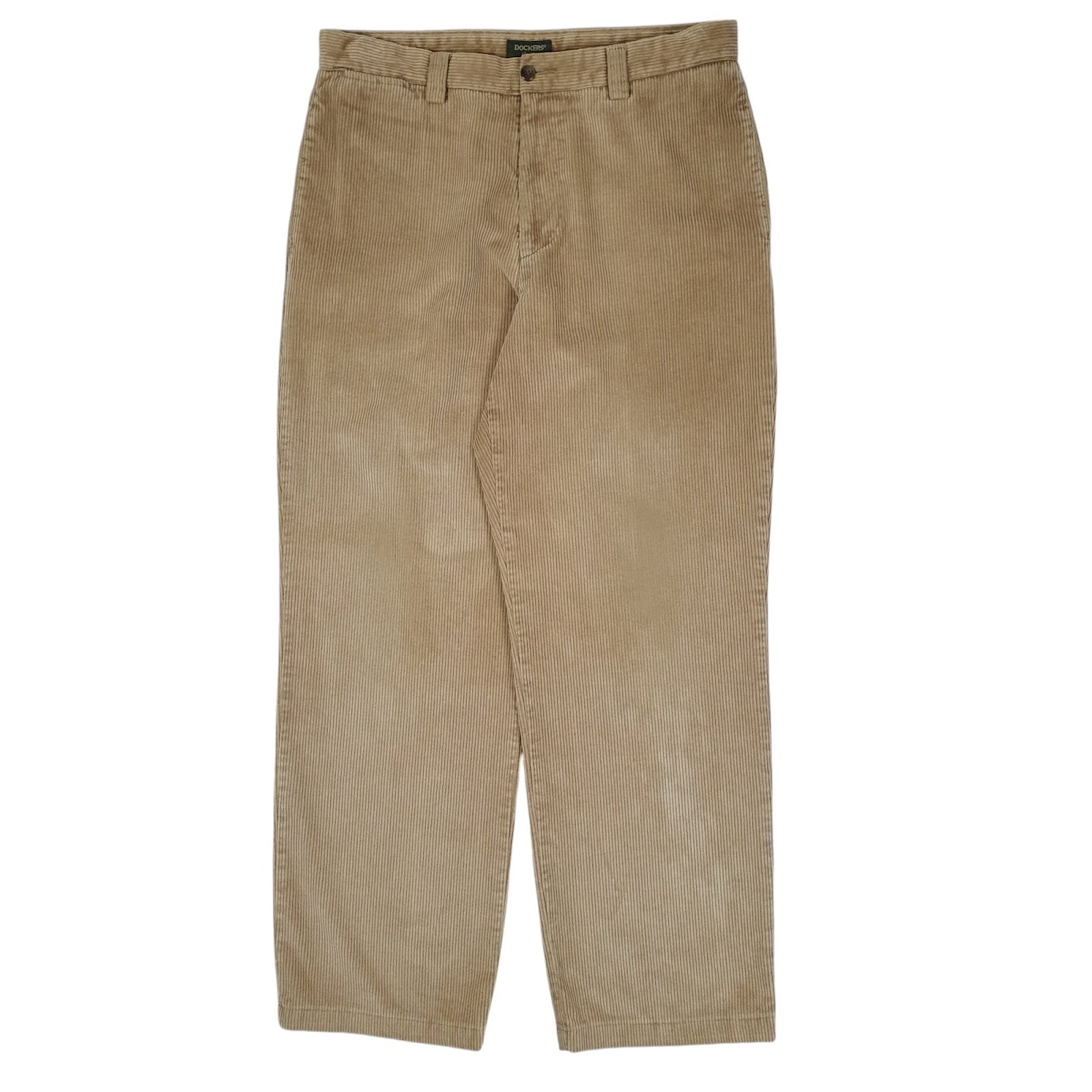 Mens Beige Dockers Vintage 90s Corduroy Trousers