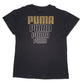 Mens Black Puma Spellout Short Sleeve T Shirt