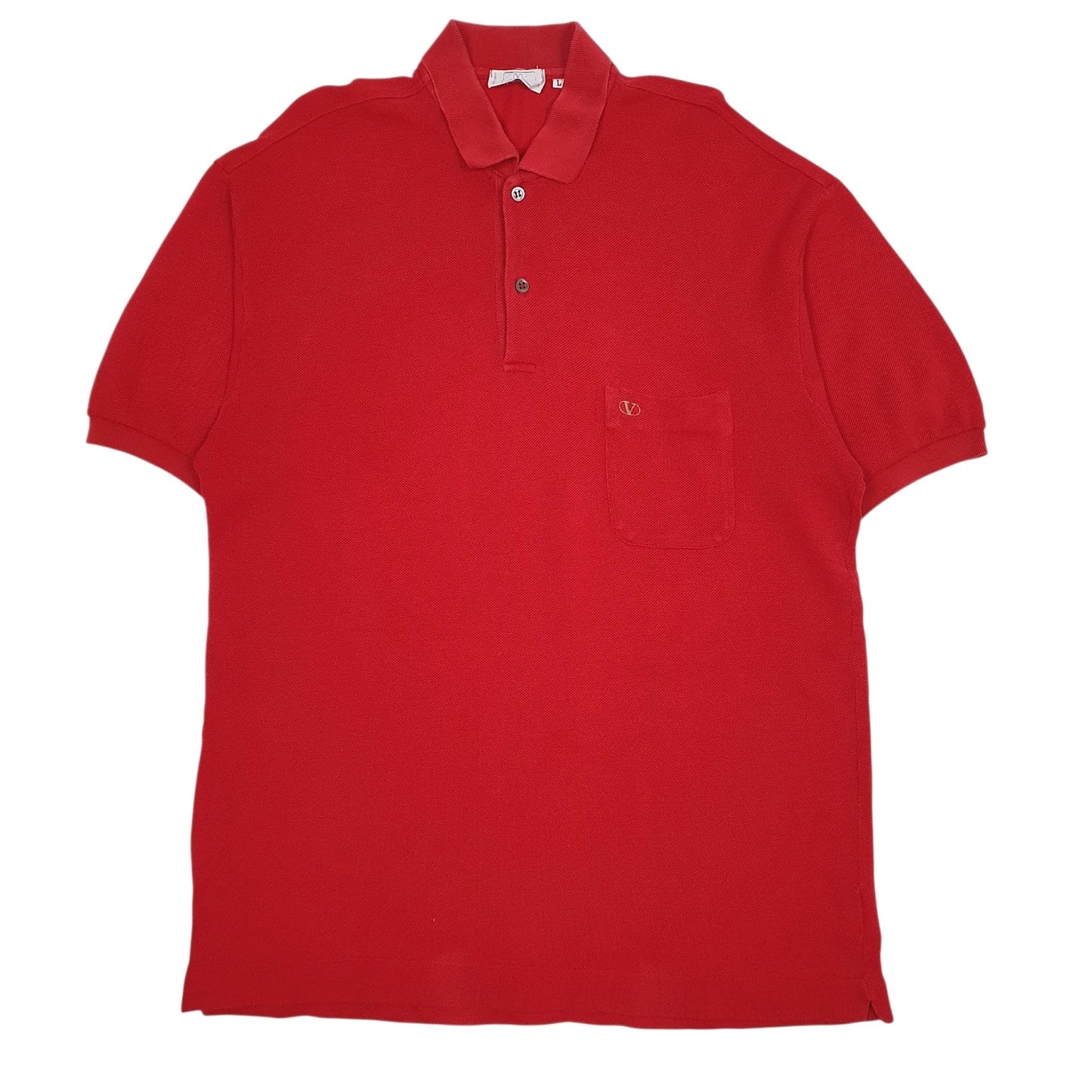 Mens Red Valentino Vintage Short Sleeve Polo Shirt
