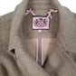 Womens Beige Juicy Couture Longline Parka Trench Hoodie Coat