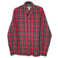 Mens Red L.L.Bean Flannel Long Sleeve Shirt