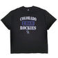 Mens Black MLB Colorado Rockies Baseball Short Sleeve T Shirt