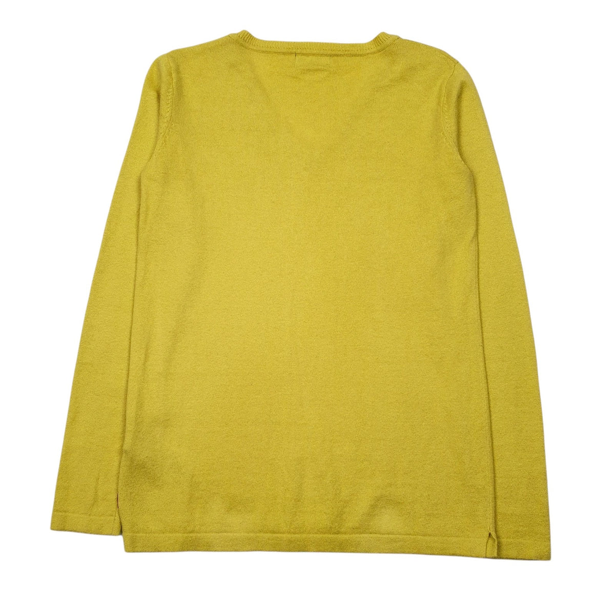 Mens Yellow Kappa  V Neck Jumper