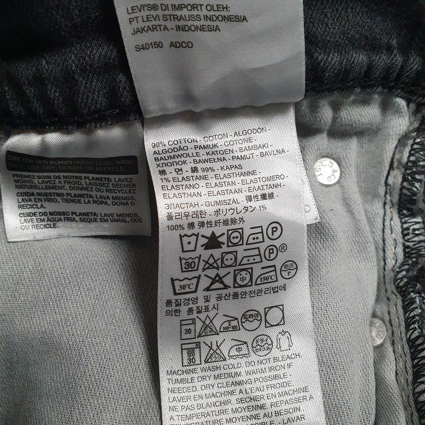 Mens Grey Levis   Jeans