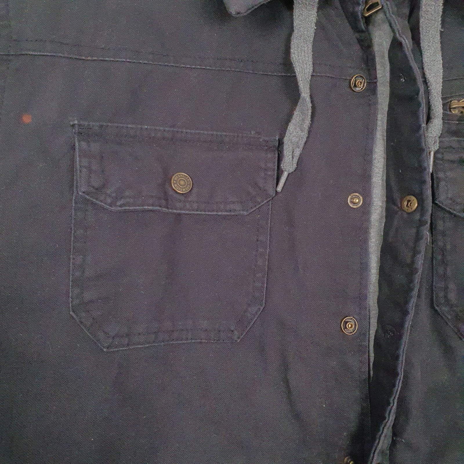Mens Black Wrangler Padded  Coat