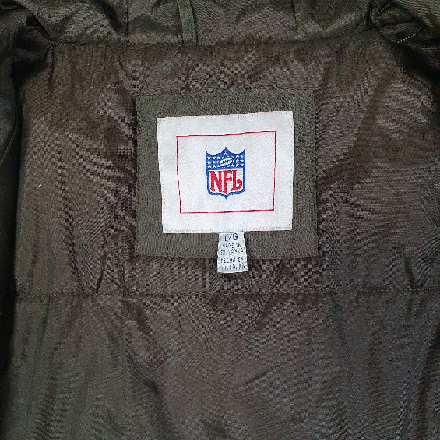 Mens Brown NFL Cleveland Browns Windbreaker Crewneck Coat