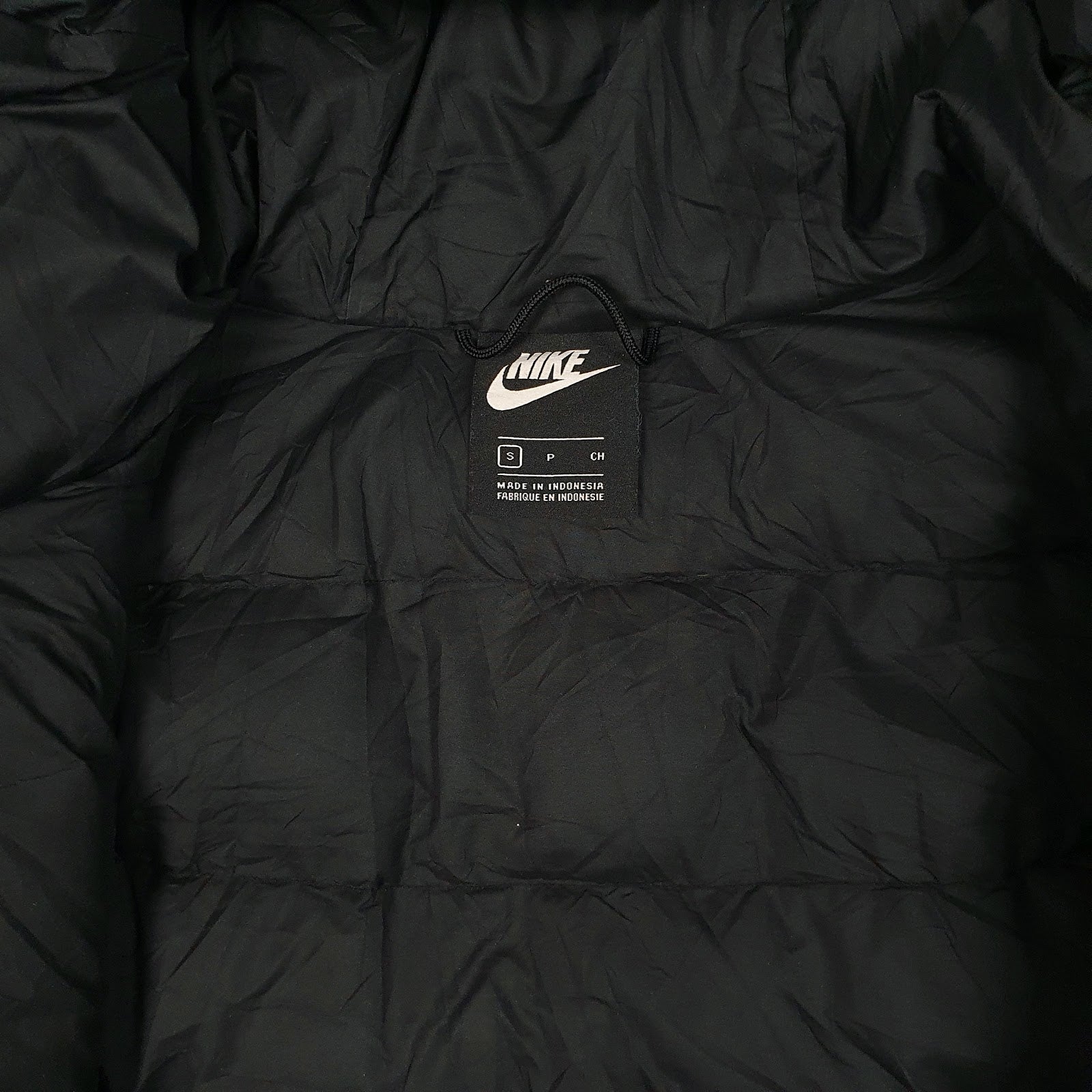 Mens Black Nike  Crewneck Coat