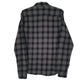 Mens Grey Only & Sons Thick Flannel Plaid  Shirt