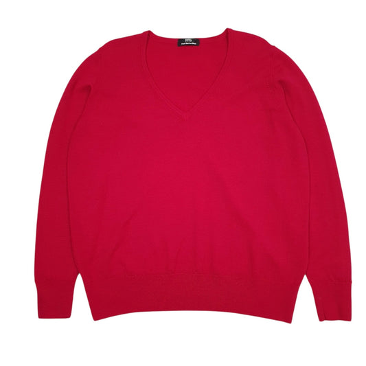 Womens Pink M&S  V Neck Jumper