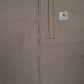 Mens Brown Carhartt Cryder Foreman Detroit Windbreaker Full Zip Coat