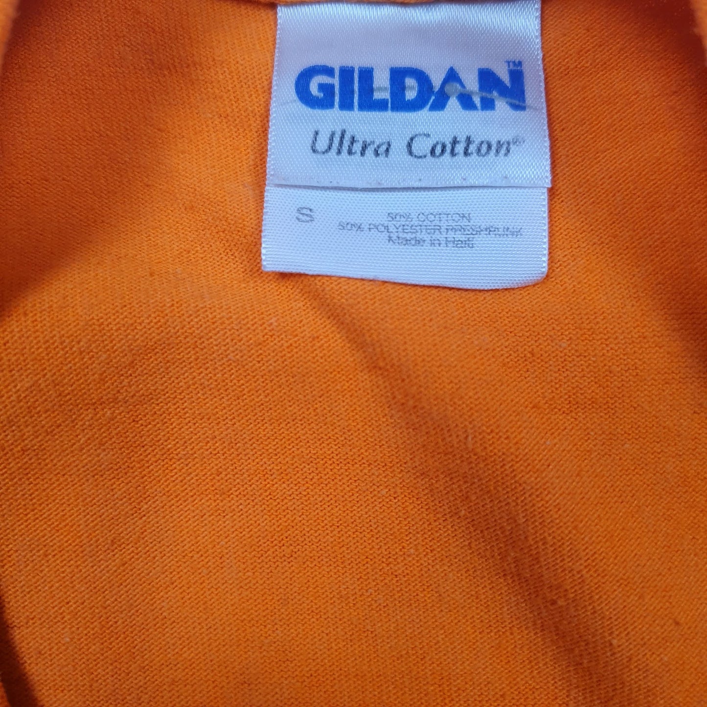 Mens Orange Gildan   T Shirt