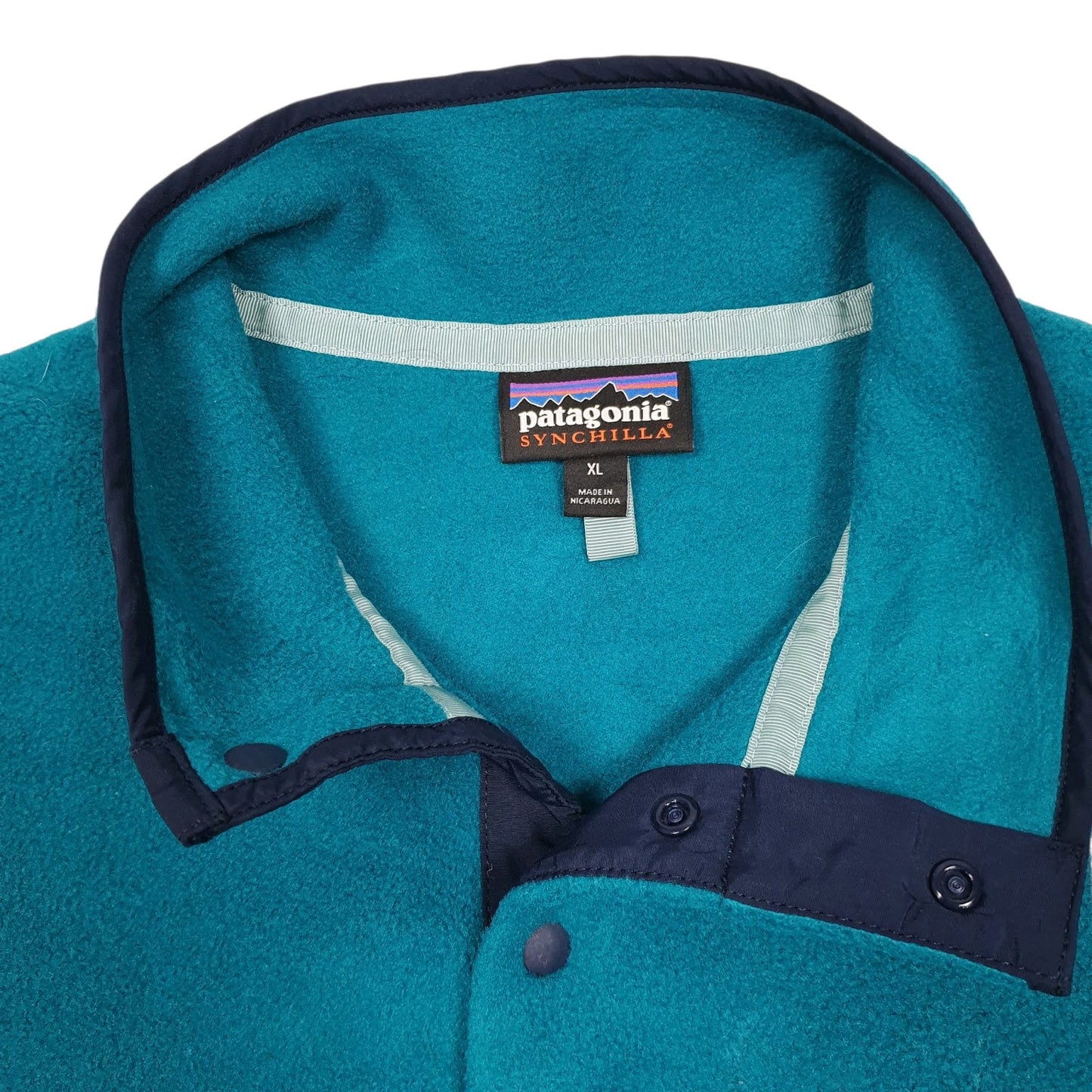 Mens Blue Patagonia Synchilla Quarter Zip Jumper