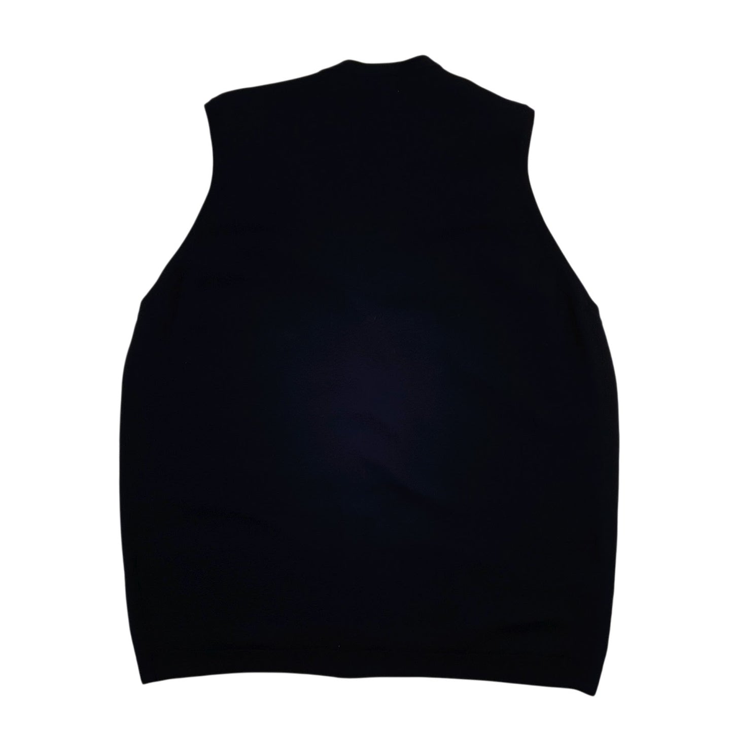 Womens Navy EWM Pure Classics Sleeveless Cardigan Jumper