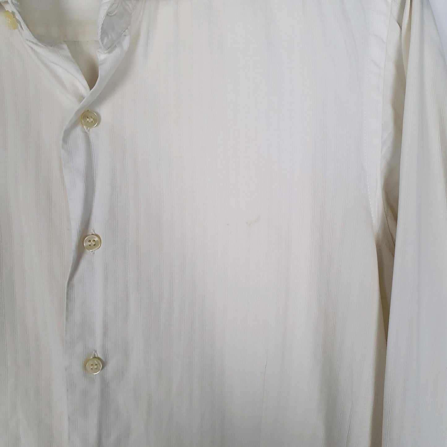 Mens White Balmain   Shirt