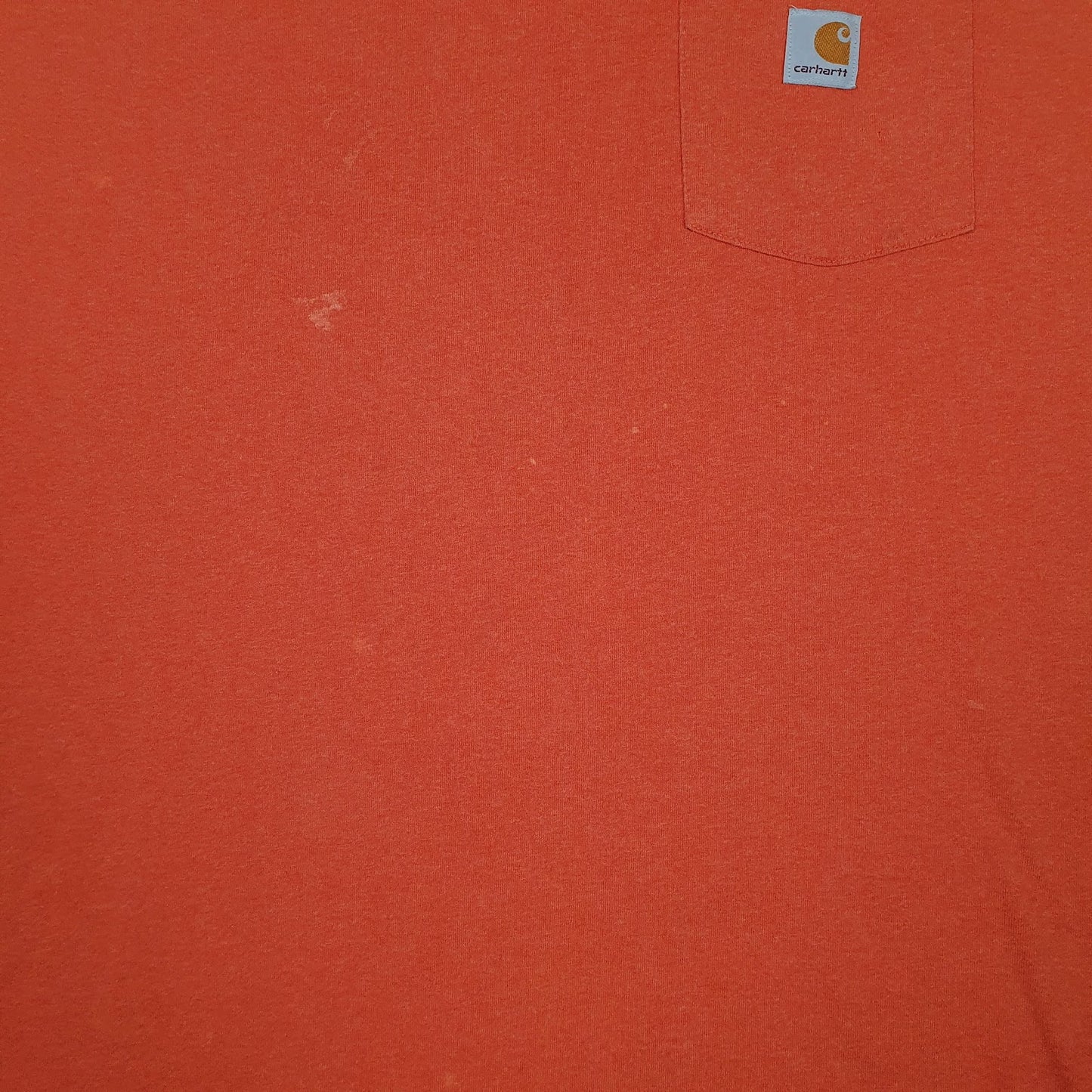 Mens Orange Carhartt   T Shirt