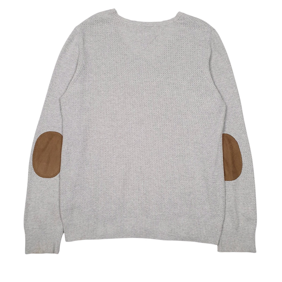 Mens Grey Tommy Hilfiger Knit V Neck Jumper