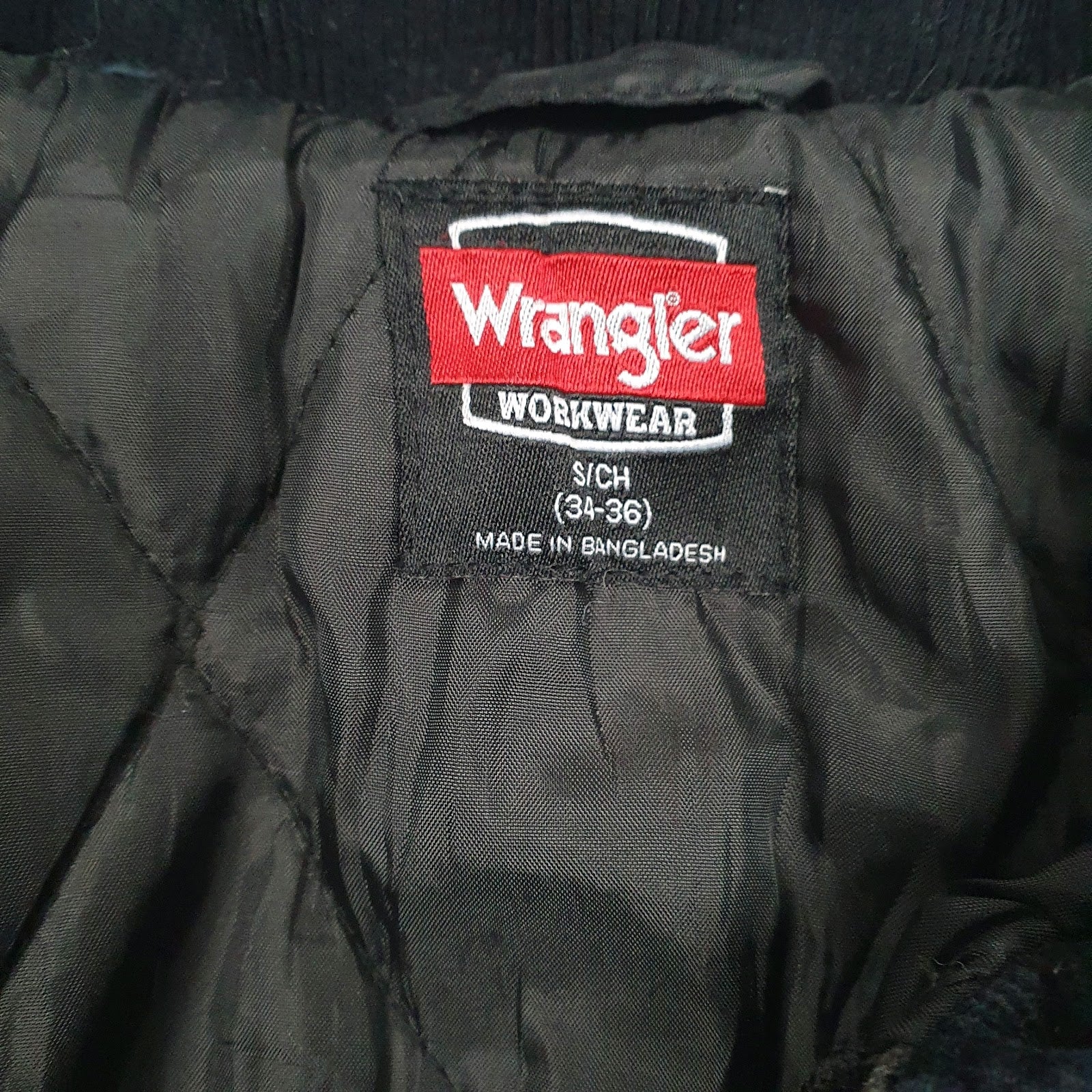 Mens Grey Wrangler Bomber Padded  Coat