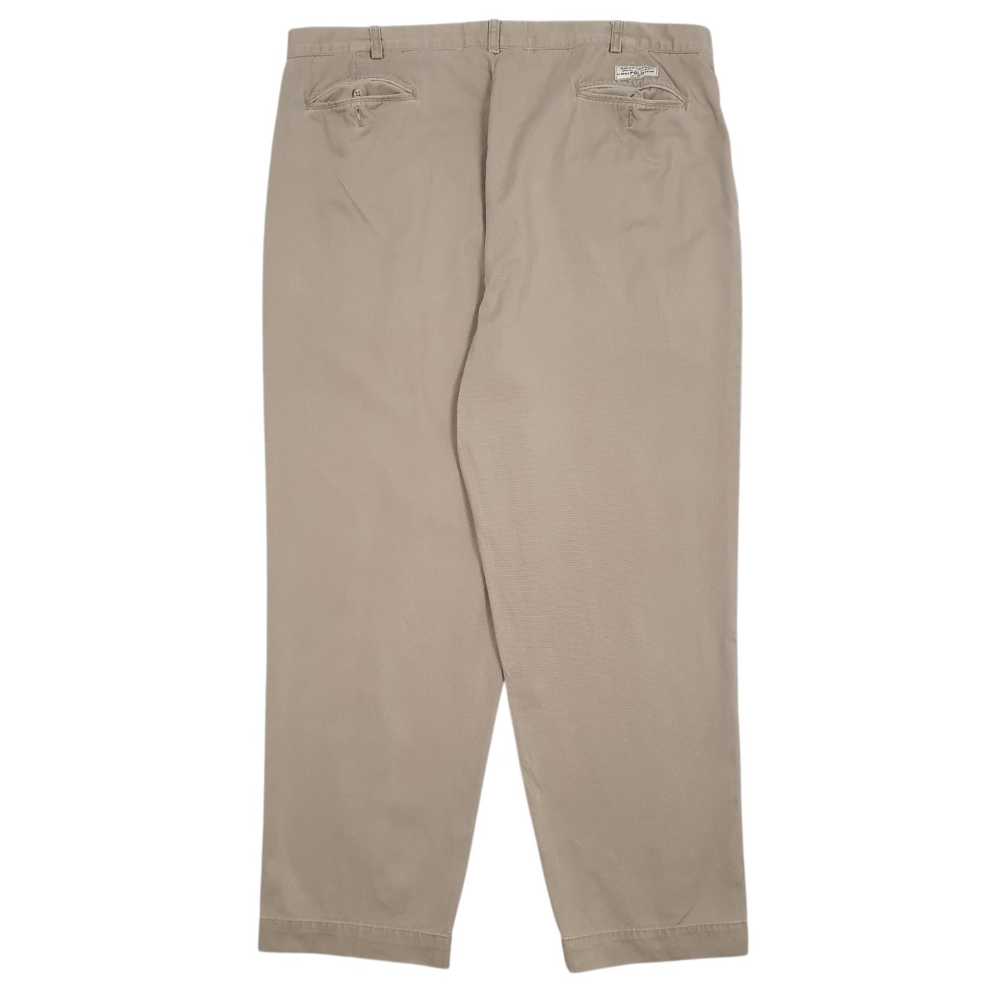 Mens Brown Polo Ralph Lauren Andrew Pant Pleated  Trousers