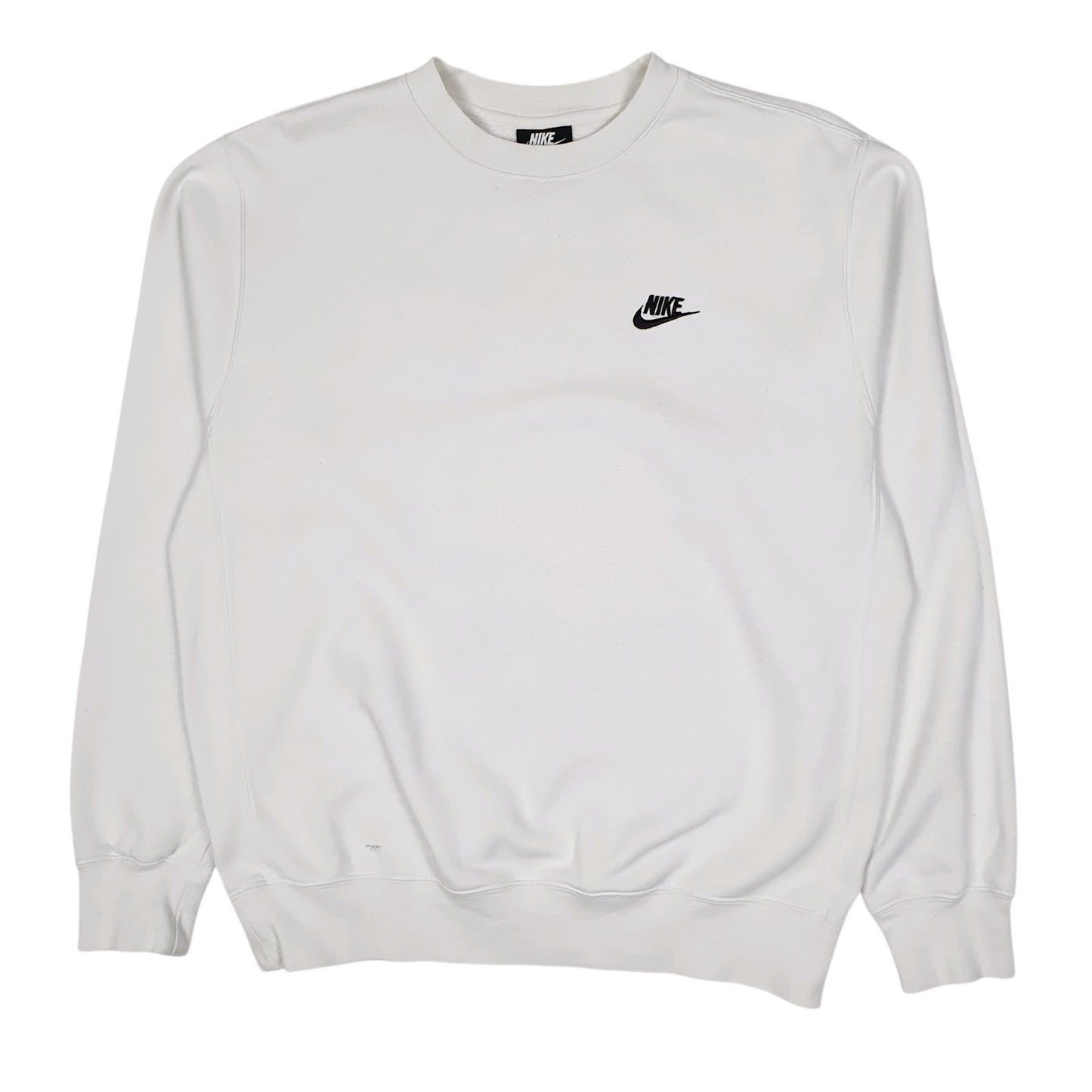 Mens White Nike  Crewneck Jumper