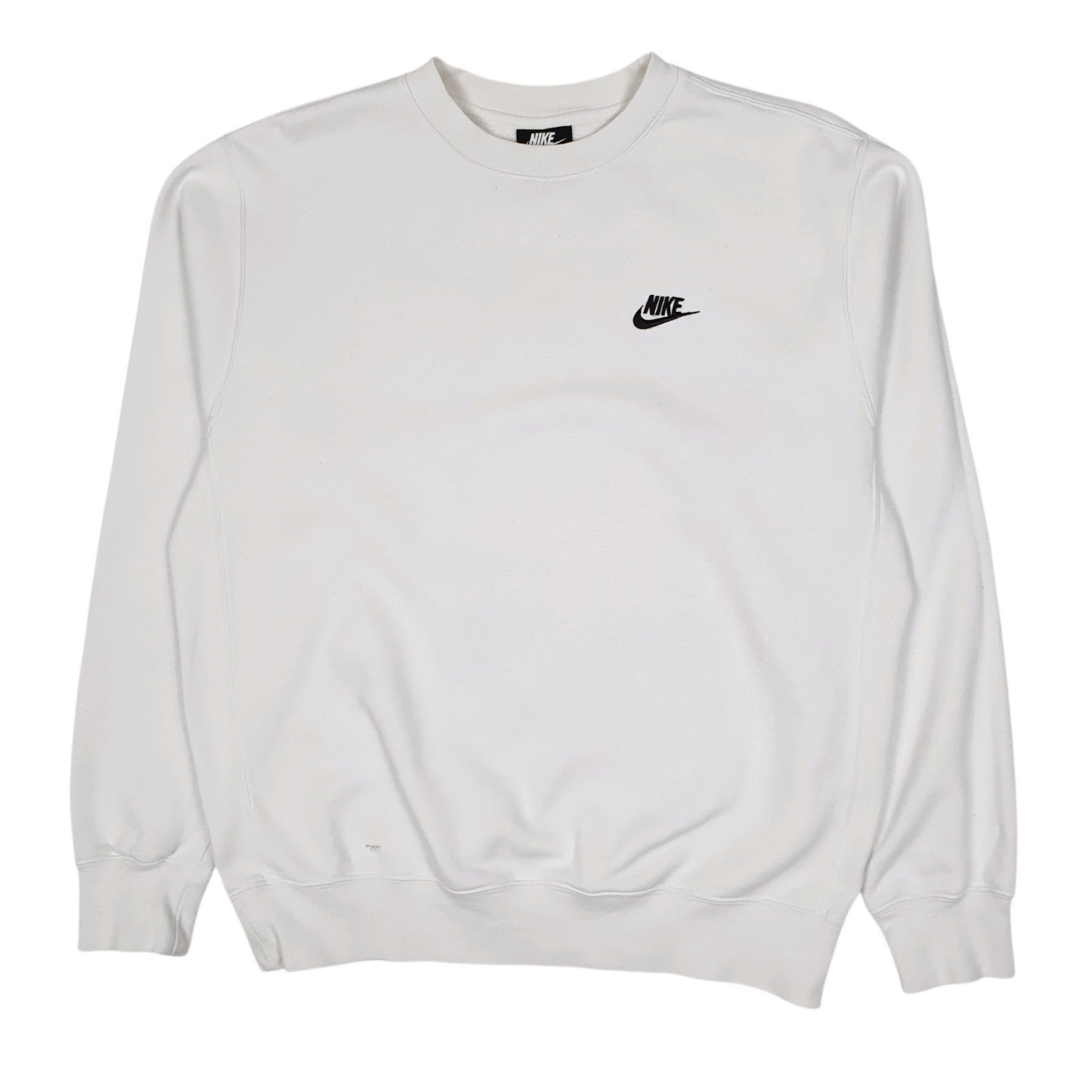 Mens White Nike  Crewneck Jumper