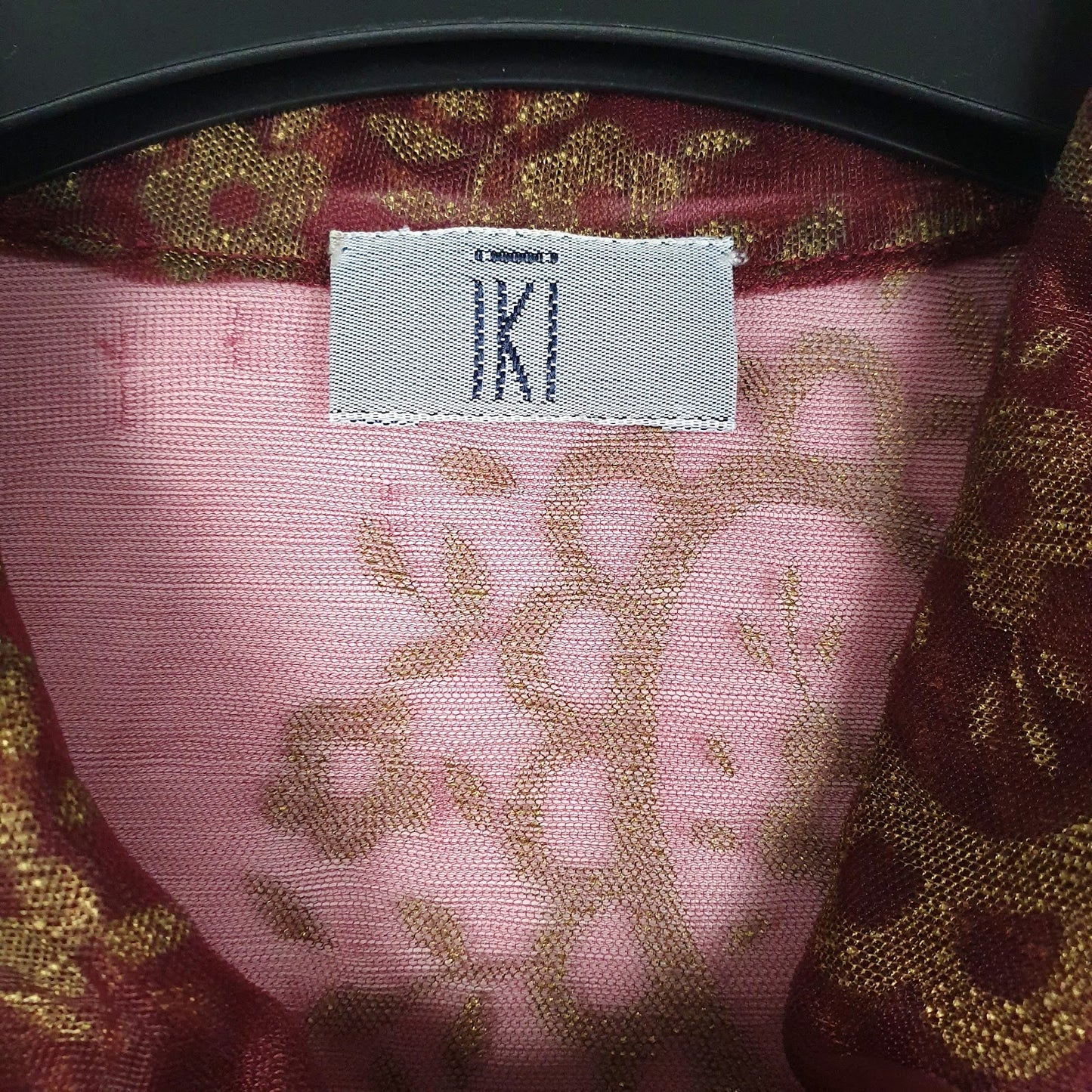 Womens Red IKI Sheer  Shirt