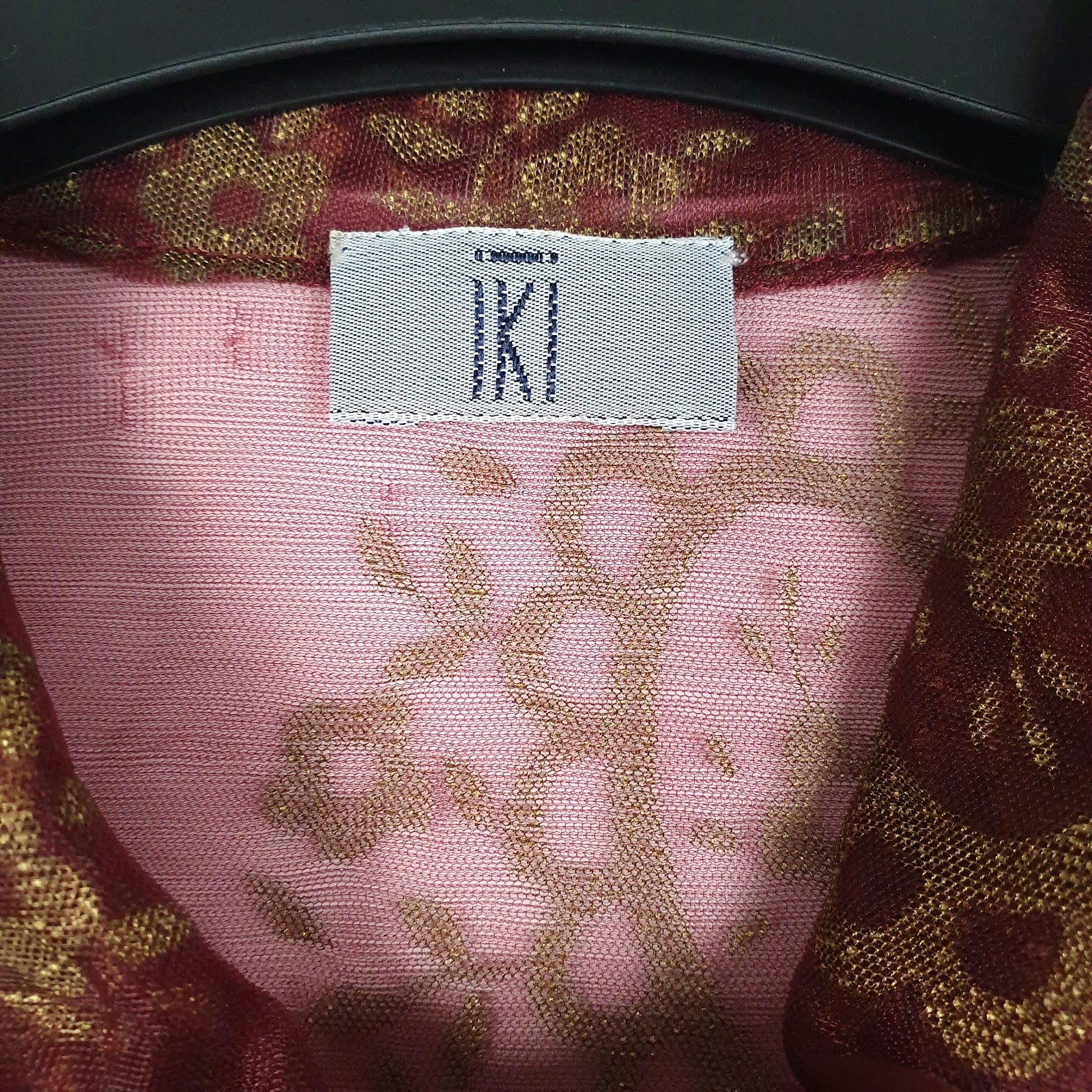 Womens Red IKI Sheer  Shirt