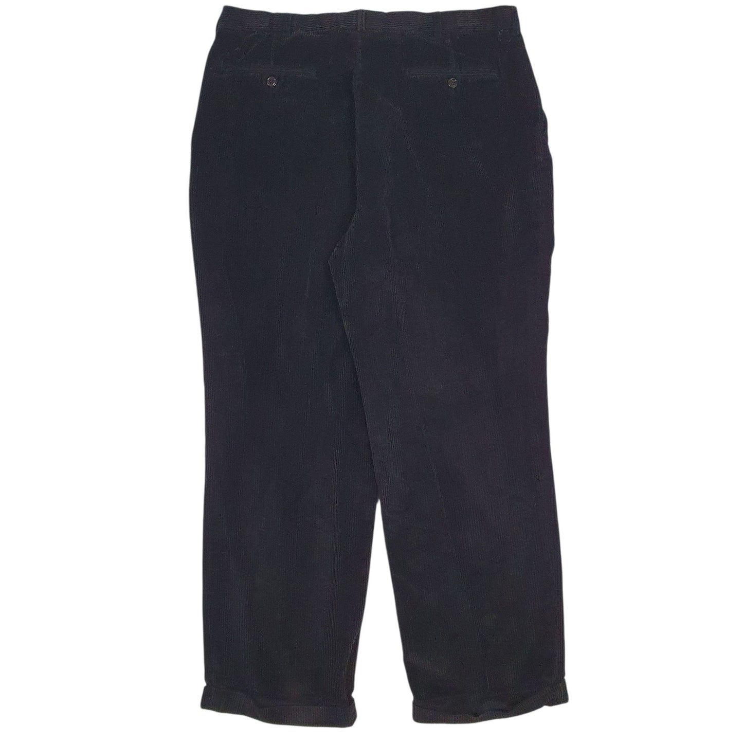 Mens Black Nautica Pleated  Trousers