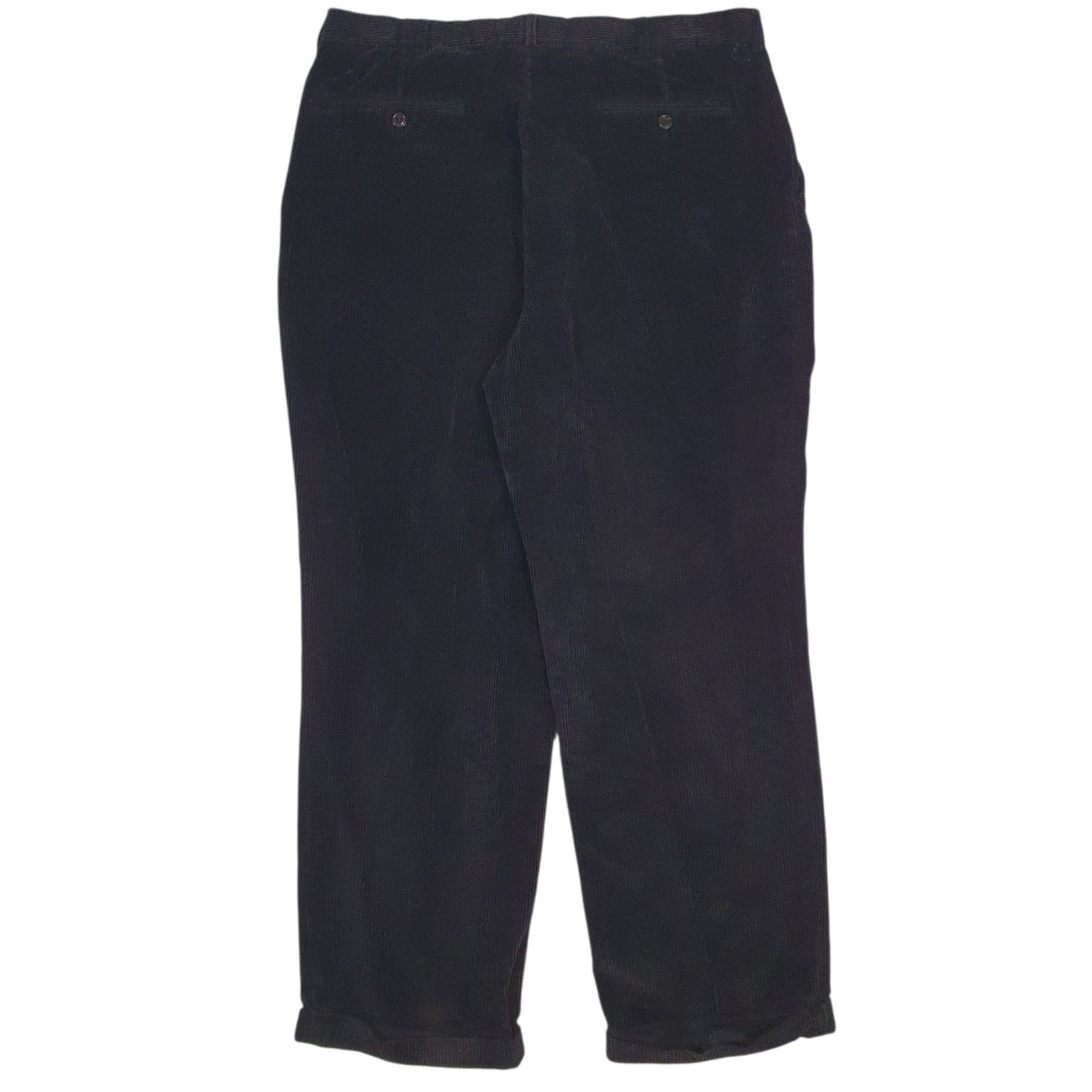 Mens Black Nautica Pleated  Trousers