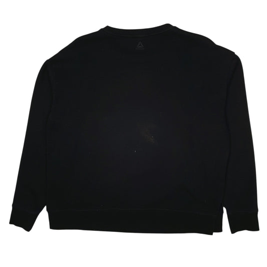 Womens Black Reebok  Crewneck Jumper