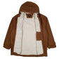 Mens Brown Lee Sherpa Lined Active Hoodie Coat