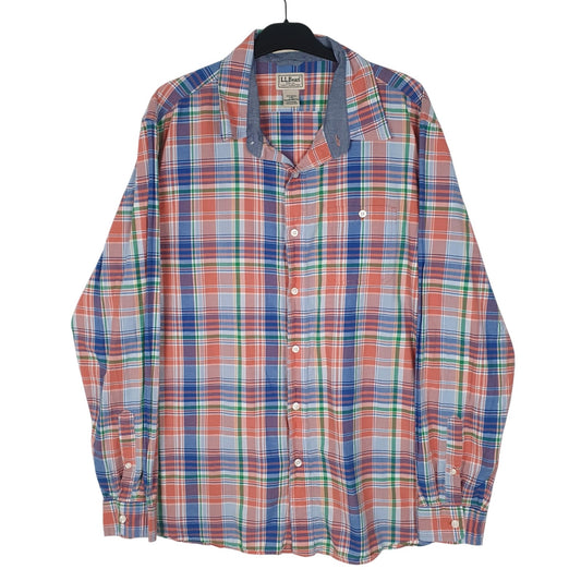 Mens Blue L.L.Bean  Long Sleeve Shirt
