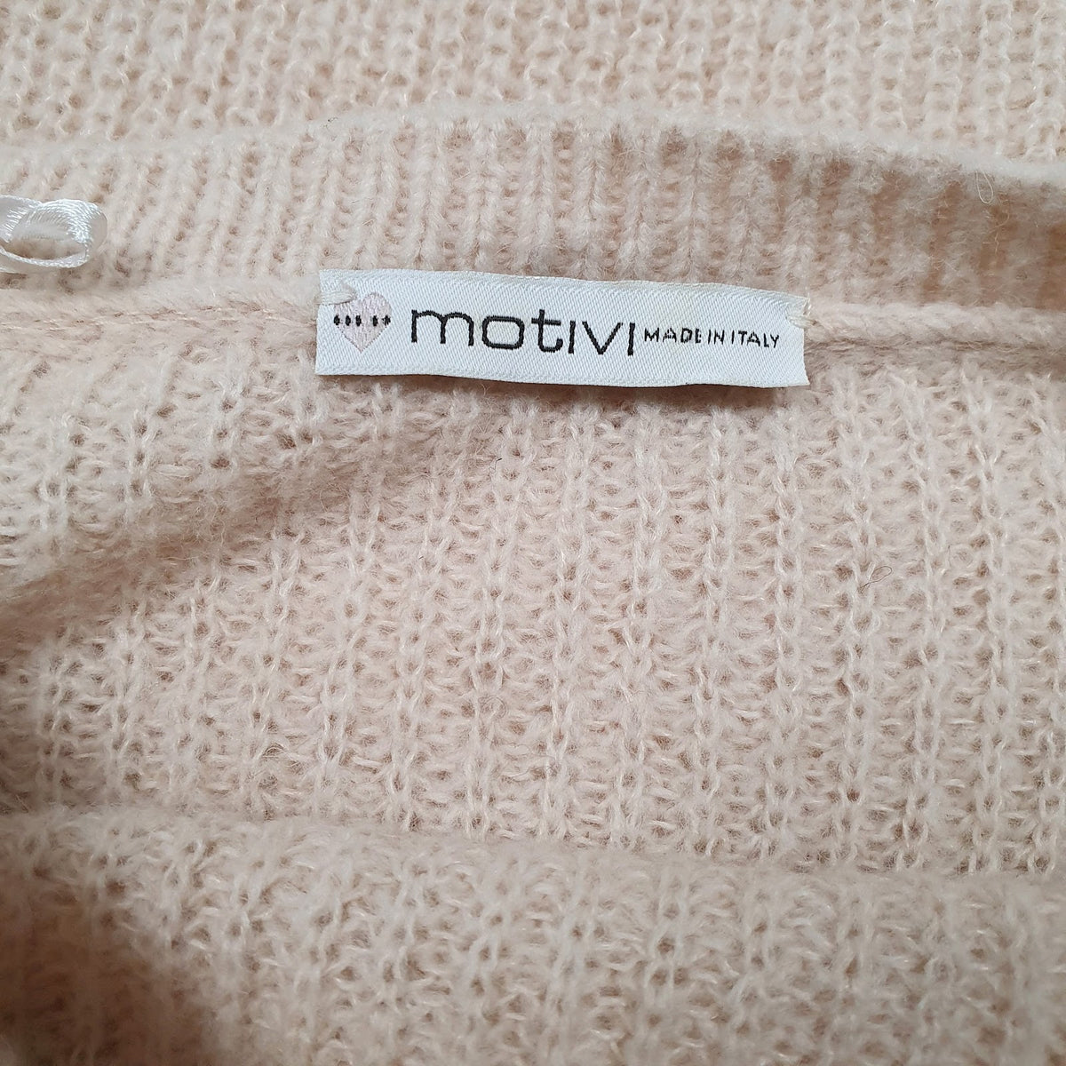 Womens Pink Motivi Knit Crewneck Jumper