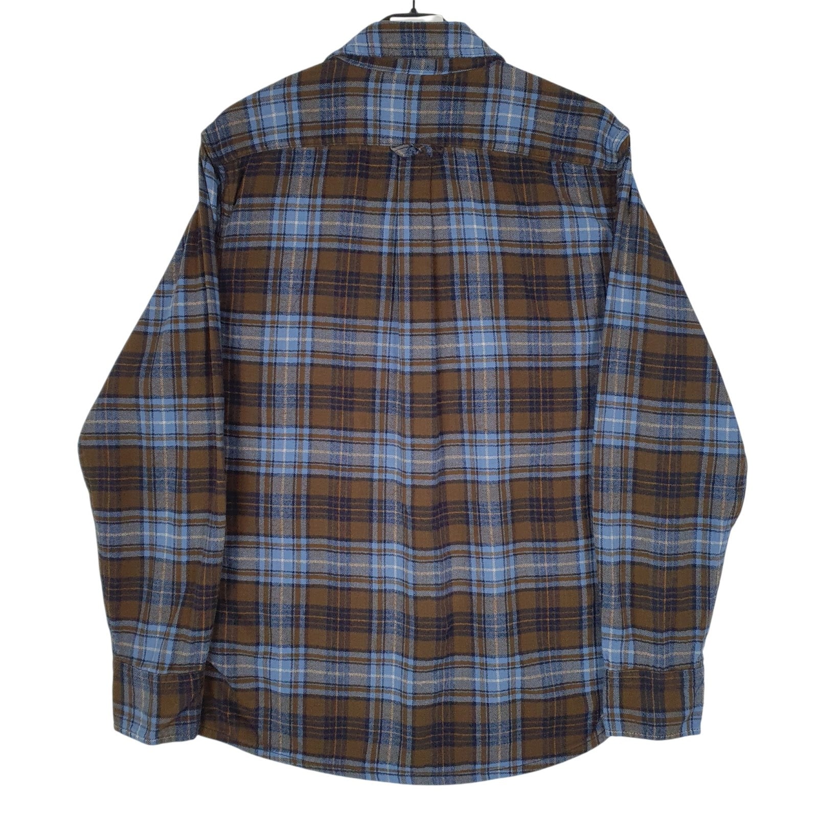 Mens Brown Eddie Bauer Flannel  Shirt