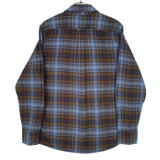 Mens Brown Eddie Bauer Flannel  Shirt