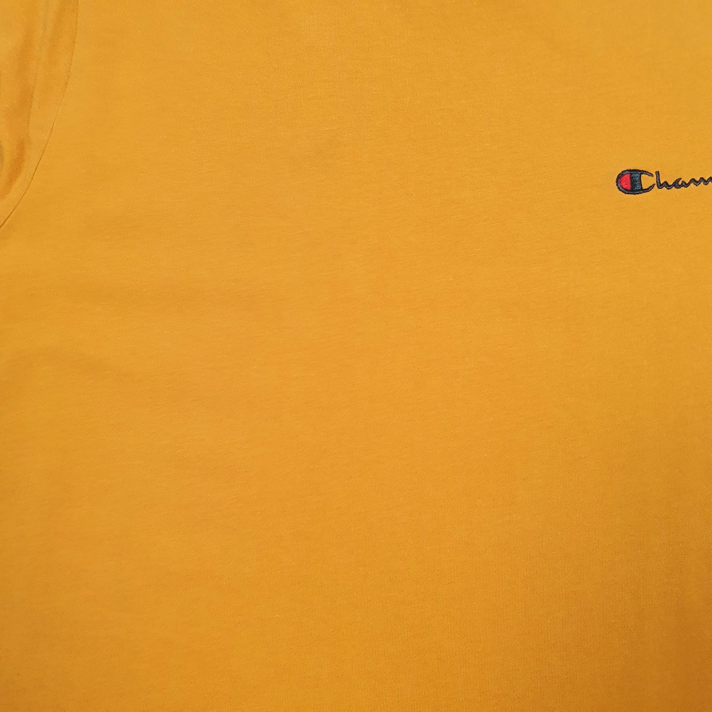 Mens Yellow Champion   T Shirt