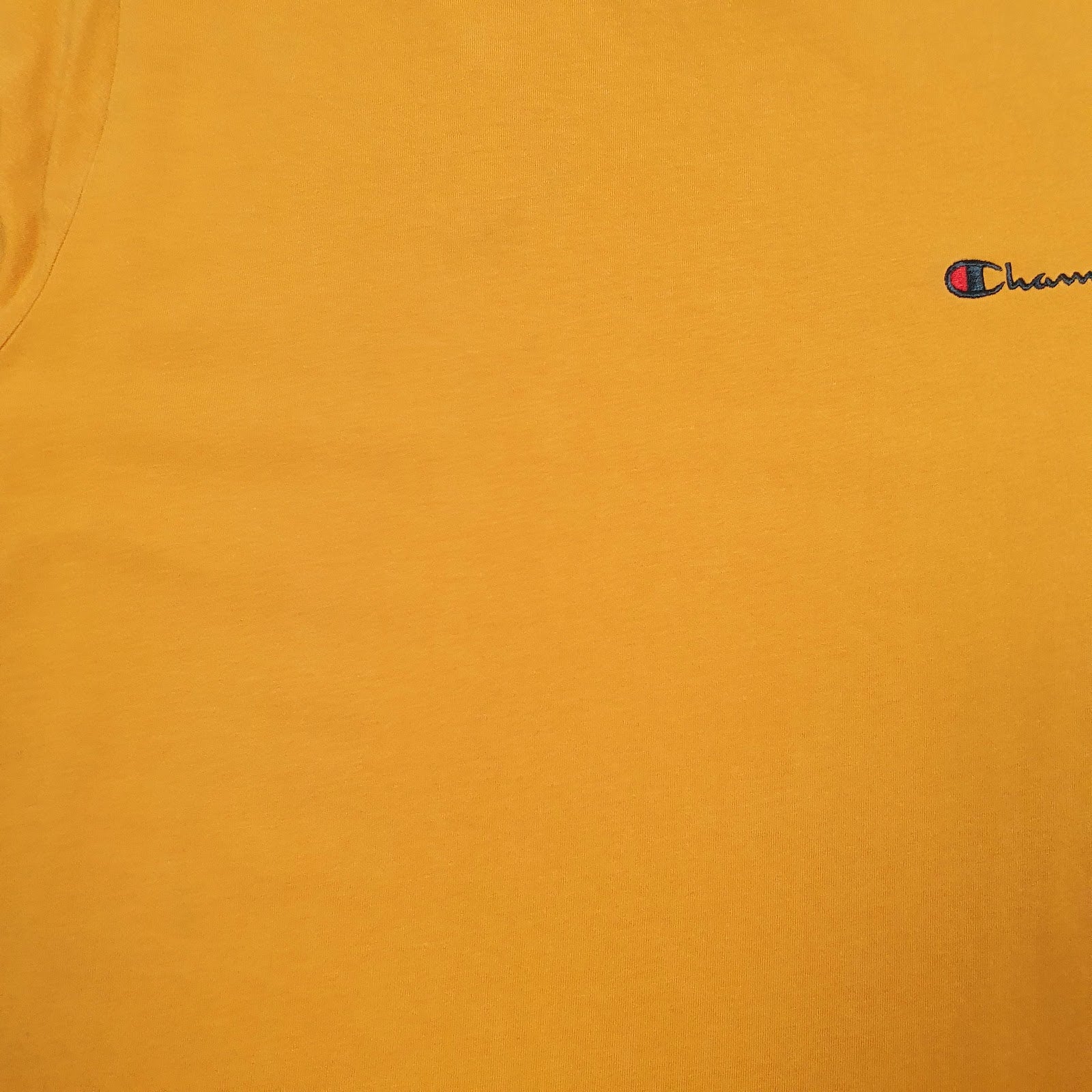 Mens Yellow Champion   T Shirt