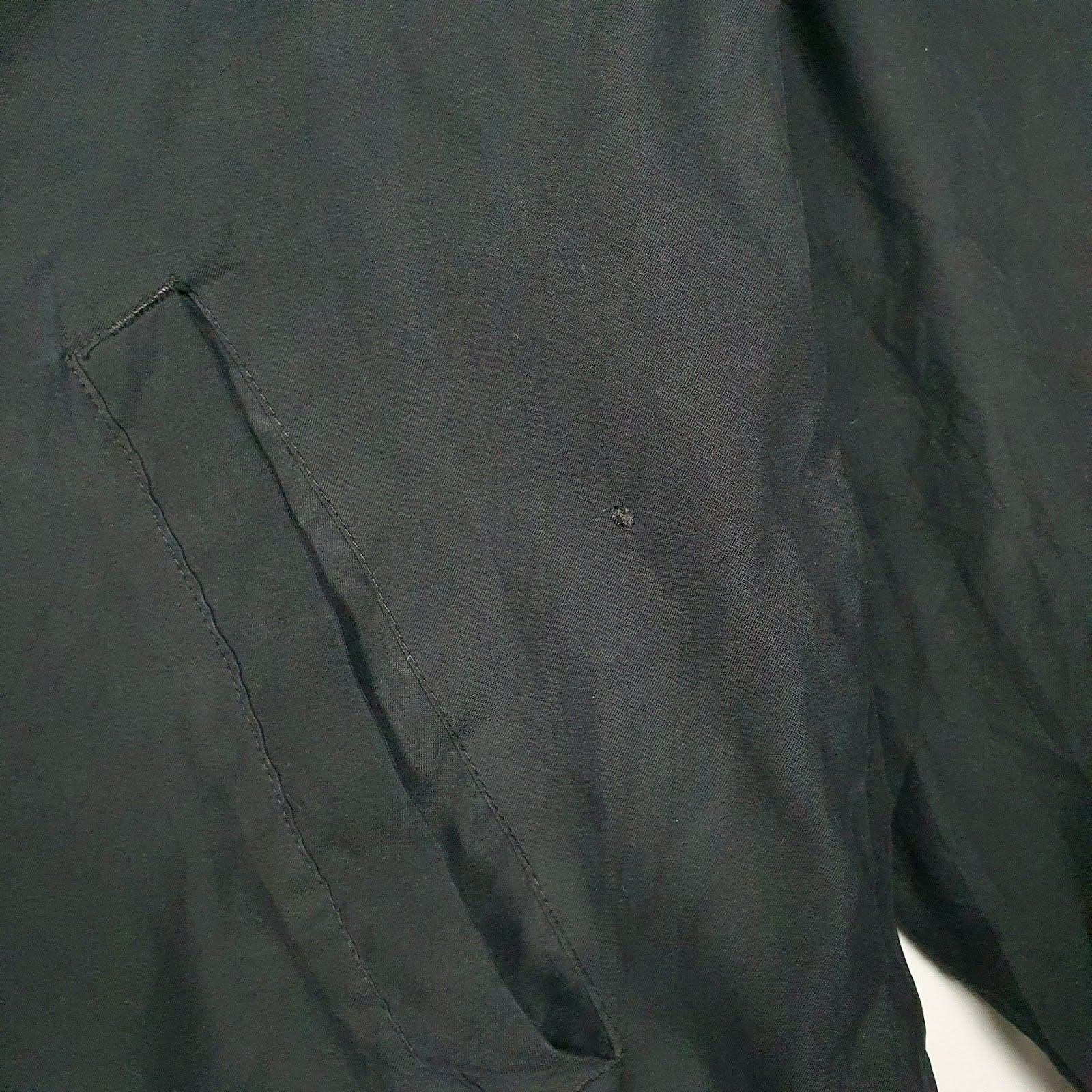Mens Black Ralph Lauren Vintage 90s Fleece Lined Hoodie Coat
