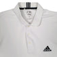 Mens White Adidas Climalite Golf Crewneck Polo Shirt