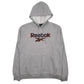 Mens Grey Reebok Spellout Hoodie Jumper