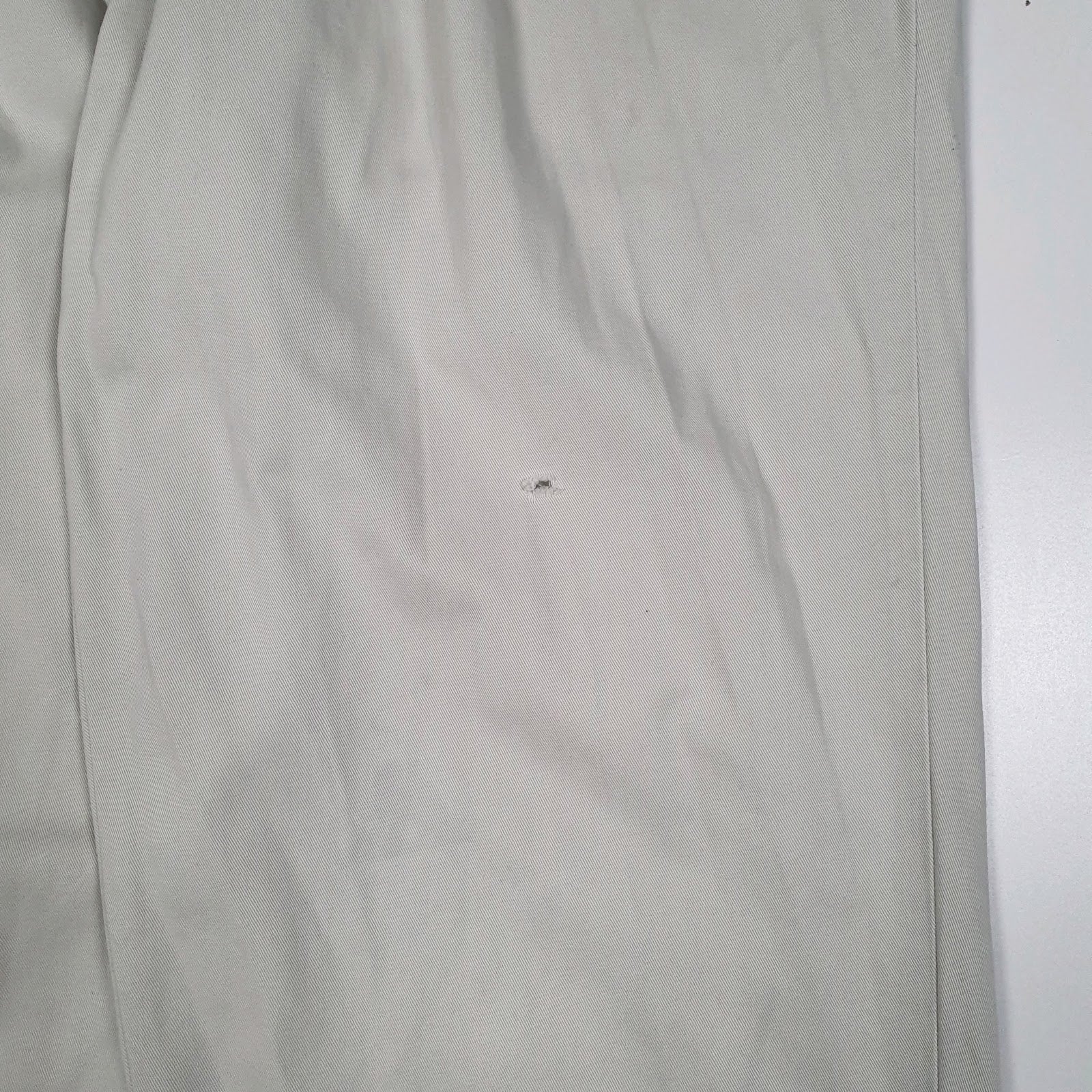 Mens Cream Polo Ralph Lauren Vintage 90s Hammond Pant Double Pleated  Trousers