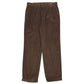 Mens Brown Brooks Brothers Pleated Corduroy Trousers