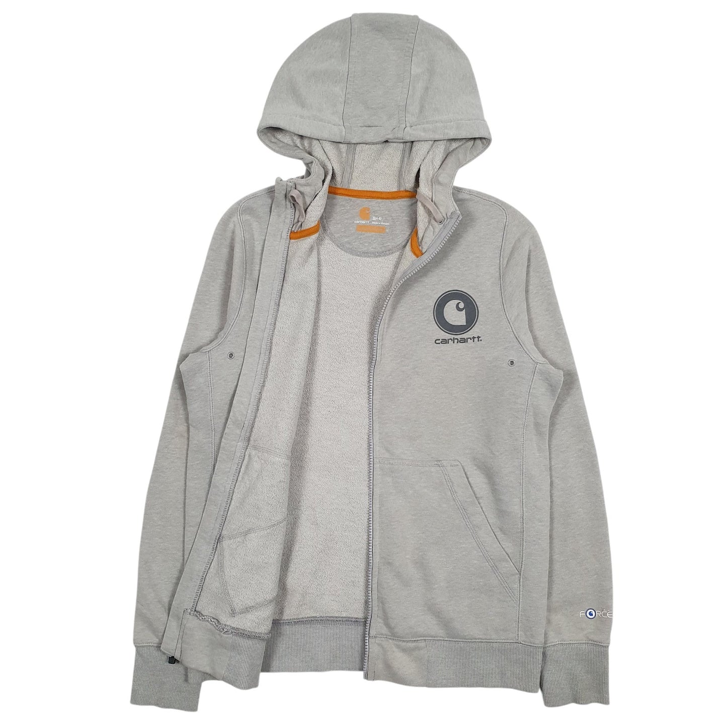 Womens Grey Carhartt  Full Zip Jumper