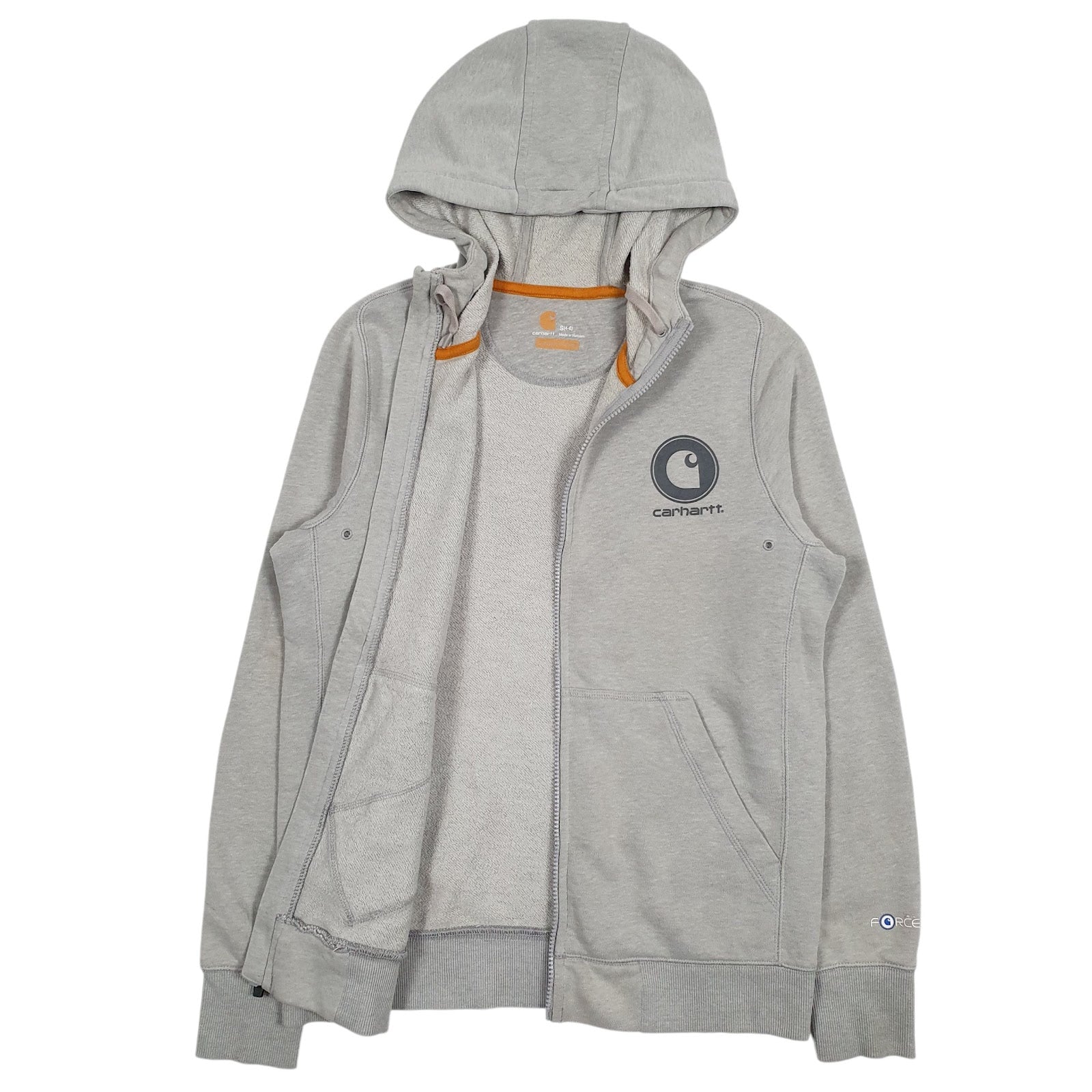Womens Grey Carhartt  Full Zip Jumper